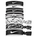 ナイキ(NIKE) ヘアゴム ブラック×ホワイト×ブラック フリーサイズ ミックス ポニーテール ホルダー BN2033 9本パック(4)