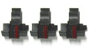 (3パック) COMPUMATIC 互換/交換用電卓インクローラー ブラック/レッド IR-40T カシオ HR-300RC HR-200RC HR-170RC...