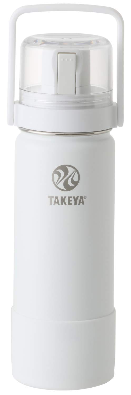 【タケヤ公式】タケヤ フラスク ゴーカップ 0.52L アクティブホワイト　コップ付き 水筒 ステンレスボトル 520ml TAKEYA