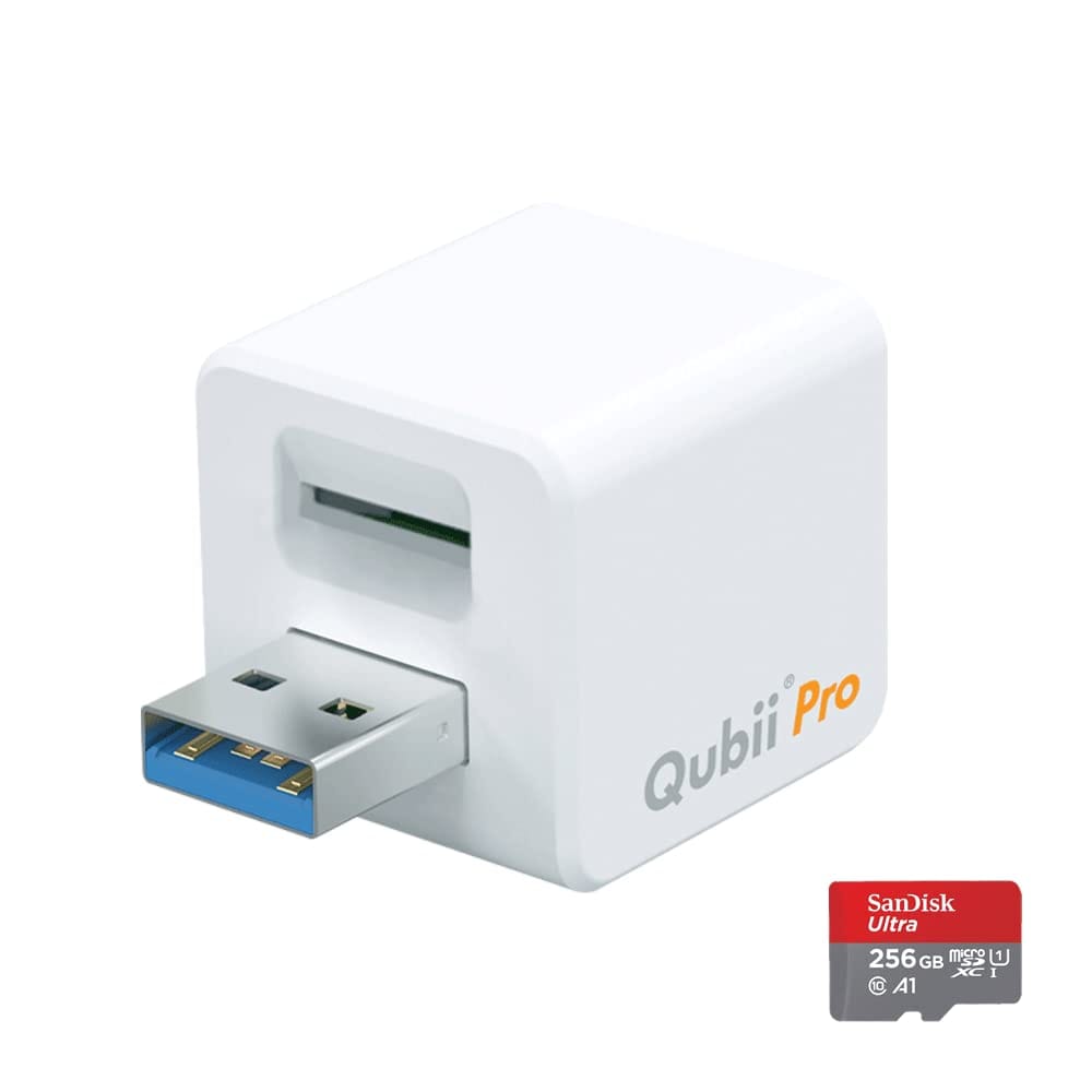 Maktar Qubii Pro zCg (microSD 256GBt) [dȂ玩obNAbv iphone usb ipad eʕs ʐ^  y A SNS f[^ ڍs SDJ[h[_[ @ύX