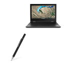 Lenovo 300e Chromebook 第2世代 (11.6インチ) 用スタイラスペン (BoxWave) - FineTouch 静電容量式スタイラスペン ジェットブラック