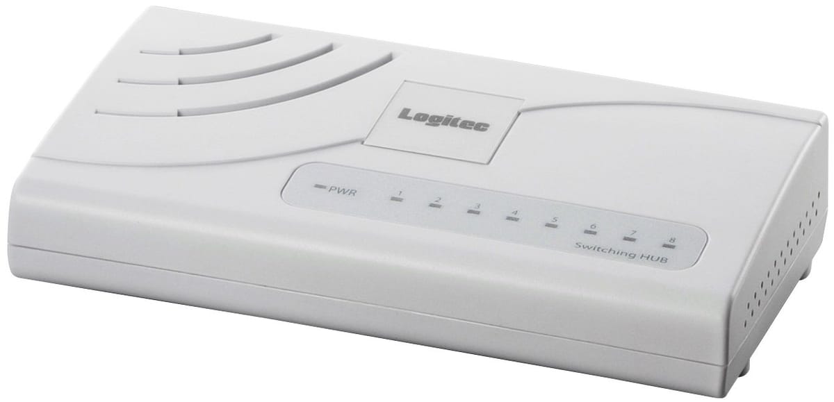 ロジテック スイッチングハブ(LANハブ) 8ポート AC電源 LAN-SW08/PC