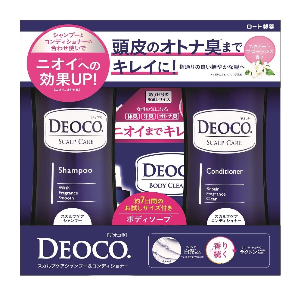 デオコ スカルプケアシャンプー＆コンディショナーペアパック企画品のサムネイル