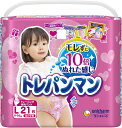 【パンツ Lサイズ】トレパンマン女の子 トイレトレーニング用 (9~14kg)21枚