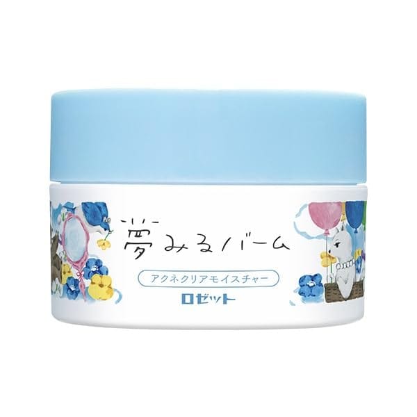 Material feature: 低刺激性Scent: オーキッドSkin type: 敏感肌Item form: バーム 商品番号 054168-900 容量 45g 定価 税込 990 販売名 夢みるバーム アクネクリアモイスチャー 【ハーフサイズ45g】大人ニキビを防いでクリアなうるすべ肌へ導く1品5役の薬用クレンジングバーム 詰まり毛穴ケア、保湿ケア、角質ケア、マッサージ、メイク落としを兼ねた1品5役の多機能クレンジングバーム。Wクレイ*1と肌あれを防ぐ有効成分を配合したバームで、しっかりメイクをするっとオフしながら、とろけるような使い心地でニキビのもととなる古い角質や毛穴詰まりをすっきり除去。大人ニキビ・肌あれを防いで、クリアなうるすべ肌に洗い上げます。 【ブランド初の医薬部外品】大人ニキビ・肌あれを防ぐ ●ノンコメドジェニックテスト済み*2＋肌のことを考えた低刺激*3設計 ●肌あれを防ぐ有効成分グリチルレチン酸ステアリルを配合したブランド初の医薬部外品 “Wクレイ*1×オイル*4×酵素*5”で毛穴のメイクもトリプル落ち Wクレイ*1・オイル(ハトムギオイル*4)・酵素*5といった、それぞれ働きの異なる3つの成分を配合。 汚れを酵素*5で浮かせ、オイル*4で溶かし、クレイ*1でかきとるトリプルアプローチで、うるおいを守りながら、毛穴に入ったメイクや汚れ、古い角質までしっかりと落とします。 詰まり毛穴をケアする“ダブルオイル処方”でつるんと毛穴レス*6 肌表面の汚れを浮かせて落とすクリアオフオイル*7と、毛穴にたまった汚れを溶かして落とすポアクリーンオイル*8のダブルオイル処方で毛穴にアプローチ。ニキビの原因となる毛穴汚れや古い角質、角栓をすっきりオフして、つるんとした毛穴レス*6肌に導きます。 ●クリアオフオイル*7：肌表面の汚れを浮かせて落とす ●ポアクリーンオイル*8：毛穴にたまった汚れを溶かして落とす とろけてなめらか“クッションオイル＋クッションバーム処方”で摩擦レス 固形バームが肌でとろけてなめらかなテクスチャーに変化し、しっかりメイクにもするんとなじんでオフ。 厚みのある“クッションオイル”と、独自の“クッションバーム処方”による高いクッション性で肌への摩擦を軽減しながら、エモリエント効果でしっとりと洗い上げます。 まつげエクステの方でもOK！ 美容成分が肌悩みにアプローチ ニキビ・肌あれが気になる肌にうるおいを与えて、すこやかに保つ美容成分を配合。 ●空と太陽の恵みオイル：ハトムギオイル*4、ヒマワリオイル*9、コメヌカオイル*10 ●空と太陽の恵みエキス：ハトムギエキス*11、カワラヨモギエキス*12、ドクダミエキス*12 ●整肌エキス：エクトイン*12、ニンジンエキス*13 セラミド*14配合でしっとりうるおう肌へ 肌のうるおいを守って保護する3種のセラミド*14を配合。クレンジングするたびにうるおう肌に導きます。 ●セラミドNG*15・NP*16・AP*17 デリケートな肌にも使いやすいフリー処方 ●パラベンフリー・フェノキシエタノールフリー・エタノールフリー・シリコーンフリー・合成ポリマーフリー・サルフェートフリー・合成着色料フリー・タルクフリー スパチュラ付き フローラルハーブの香り *1 含硫ケイ酸Al、カオリン〔清浄成分〕 *2 すべての方にコメド(ニキビのもと)ができないというわけではありません。 *3 敏感肌パッチテスト済み。すべての方に刺激が起こらないというわけではありません。 *4 油溶性ヨクイニンエキス〔皮フ保護成分〕 *5 リパーゼ（2）〔皮フコンディショニング成分〕 *6 汚れを落とすことによる肌印象 *7 パルミチン酸エチルヘキシル、セバシン酸ジエチルヘキシル、炭酸ジカプリリル〔皮フ保護成分〕 *8 セバシン酸ジエチルヘキシル〔皮フ保護成分〕、シクロヘキサンジカルボン酸ビスエトキシジグリコール〔メイク落とし成分〕 *9 ヒマワリ油－1〔皮フ保護成分〕 *10 米ヌカ油〔皮フ保護成分〕 *11 ヨクイニンエキス〔保湿成分〕 *12 保湿成分 *13 人参エキス〔保湿成分〕 *14 皮フ保護成分 *15 N－ステアロイルジヒドロスフィンゴシン〔皮フ保護成分〕 *16 ステアロイルフィトスフィンゴシン〔皮フ保護成分〕 *17 ヒドロキシステアリルフィトスフィンゴシン〔皮フ保護成分〕 【JANコード】4901696541685 【ご使用方法】 使い始めにキャップをはずし、中フタを取り除いてください。手肌が乾いた状態で、適量を手にとり軽くなじませたあと、顔全体に広げ、マッサージするようにメイクとなじませ、水またはぬるま湯で充分に洗い流してください。 【使用上の注意】 ●肌に異常があるときはご使用にならないでください。●肌に異常が生じていないかよく注意してご使用ください。ご使用中、または使用後日光にあたって、赤味・はれ・かゆみ・刺激・色抜け（白斑等）・黒ずみ等の異常があらわれた場合は、ご使用を中止し、皮フ科専門医等へのご相談をおすすめします。そのままご使用を続けますと、症状を悪化させることがあります。●目に入らないようにご注意ください。万一目に入った場合はこすらずすぐに水またはぬるま湯で充分に洗い流してください。目に異物感が残る場合は眼科医にご相談ください。●コンタクトレンズははずしてご使用ください。●まつげエクステをご使用の方はこすり過ぎないようご注意ください。エクステが取れる原因となります。●中身が容器に付着した場合は、ふき取ってください。●水が入らないようご注意ください。●使用後は必ずキャップを閉めてください。●極端に高温または低温の場所や直射日光をさけ、乳幼児の手の届かない平らな所に保管してください。●開封後に持ち運ぶときは、中身がこぼれださないように袋に入れ、傾けないでください。 有効成分：グリチルレチン酸ステアリルその他の成分：パルミチン酸エチルヘキシル、トリ（カプリル・カプリン酸）グリセリル、トリイソステアリン酸POEグリセリル、ラウリン酸PEG、セバシン酸ジエチルヘキシル、ポリエチレンワックス、イソノナン酸イソトリデシル、炭酸ジカプリリル、イソステアリン酸、POEステアリルエーテル、α－オレフィンオリゴマー、シクロヘキサンジカルボン酸ビスエトキシジグリコール、マイクロクリスタリンワックス、含硫ケイ酸Al、カオリン、油溶性ヨクイニンエキス、ヒマワリ油－1、米ヌカ油、ヨクイニンエキス、ドクダミエキス、カワラヨモギエキス、エクトイン、人参エキス、N－ステアロイルジヒドロスフィンゴシン、ステアロイルフィトスフィンゴシン、ヒドロキシステアリルフィトスフィンゴシン、リパーゼ（2）、水添大豆リン脂質、フィトステロール、1，2－ペンタンジオール、BG、トリイソステアリン酸ジグリセリル、BHT、群青
