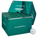 Maxfli (マックスフライ) 2023 Straightfli ストレートフライ Gloss White Golf Balls ゴルフボール 2023年モデル - 48 Pack 4ダース 48個