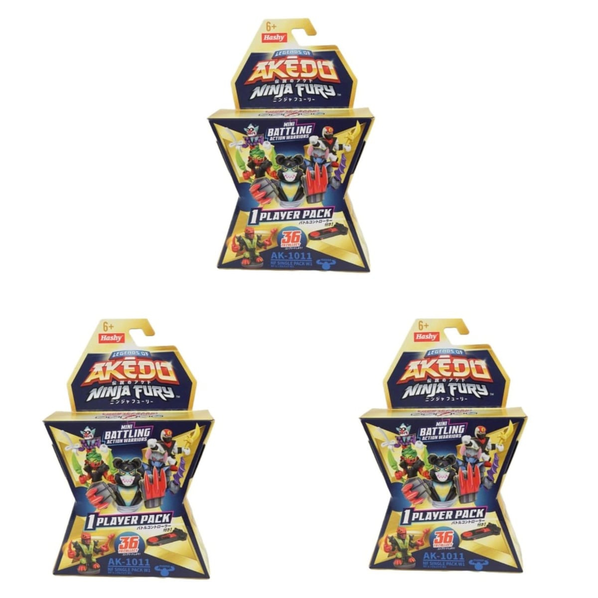 ハシートップイン AKEDO S7【日本正規品】 ニンジャフューリー シングルパック W2 × 3個セット 伝説のアケド LEGENDS OF AKEDO ニンジャフューリー NINJA FURY
