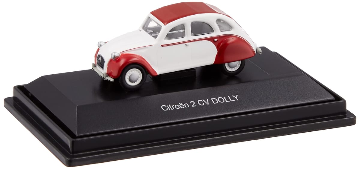 シュコー 1/87 シトロエン 2CV ドリー レッド/ホワイト 完成品