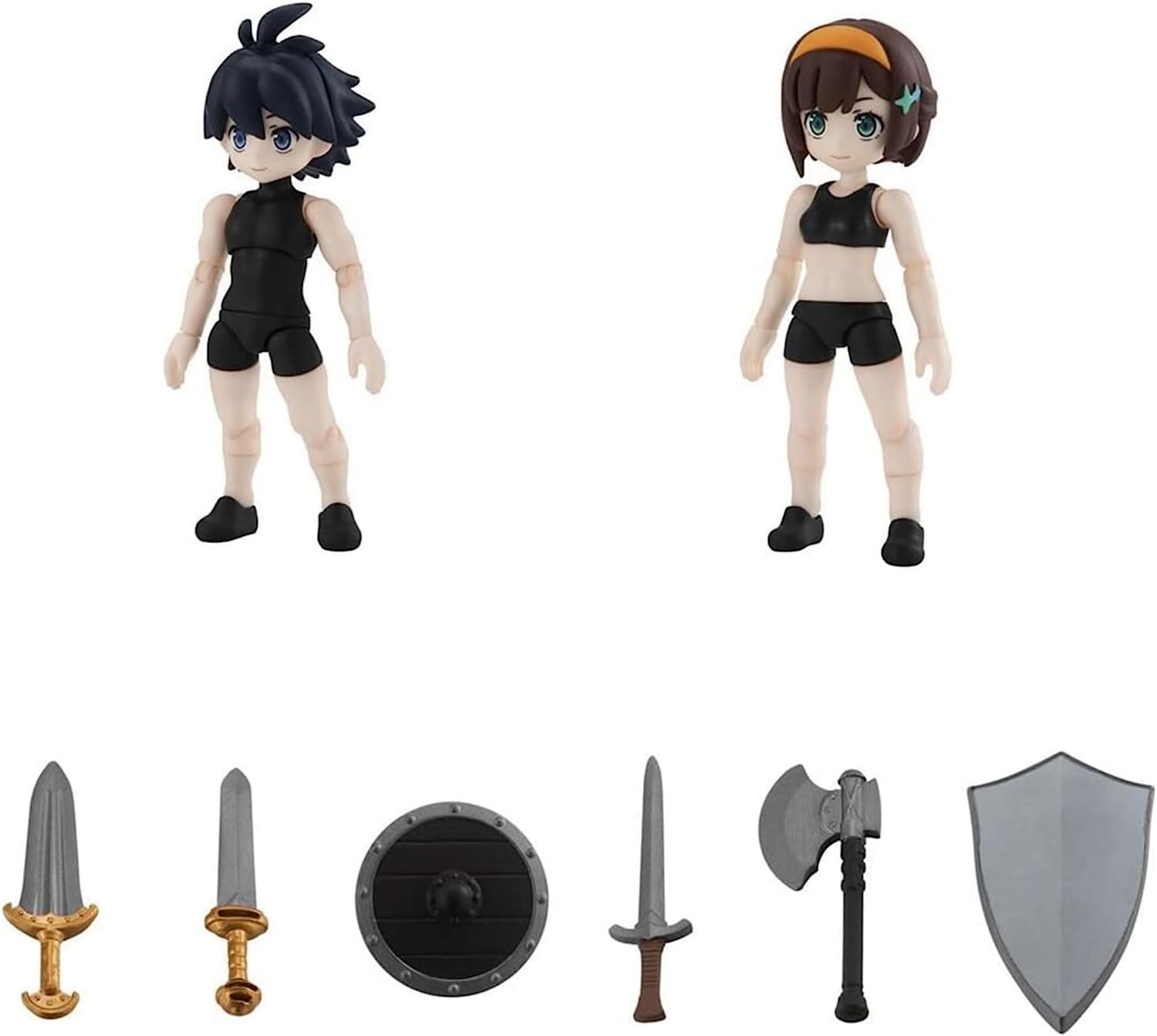 ガシャポンクエスト 冒険の始まり編 × アソート 4種セット (異世界から来た少年/勇者の娘/武器A/武器B)のサムネイル