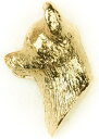 チワワ（スムース） イギリス製 22ctゴールドプレート アート ドッグ ピンバッジ コレクション