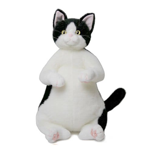 Cuddly(カドリー） ねこのぬいぐるみ 猫の「タマ子/Tamako」白黒 ハチワレ ゴールドアイ