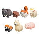 (シークレットなし)川崎誠二の木彫りの動物たちマスコットフィギュア2 全6種セット ガチャガチャ