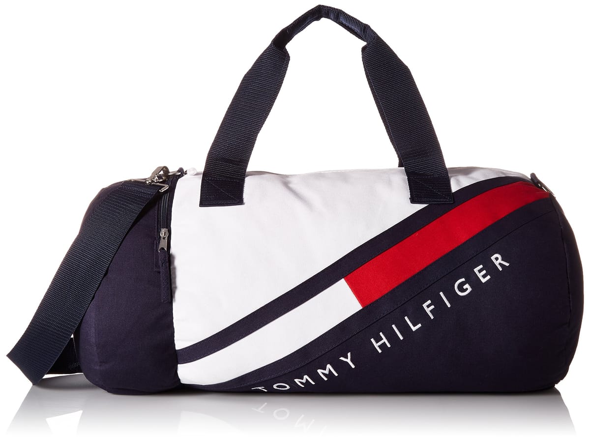 Tommy Hilfiger メンズ スポーティ ティノ ダッフルバッグ, ネイビーブレザー/マルチ, One Size