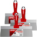 LEVEL5 ステンレス鋼 テーピング ナイフ 3本 セット ソフト グリップ ハンドル付き 5-619