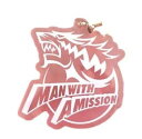 [MAN WITH A MISSION] マンウィズアミッション Seven Deadly Sins TOUR 2015 ～七つの対バン～ ツアー限定 ガウポン 「5周年ロゴ 」PVCキーホルダー （スペアリブカラー/ピンク）