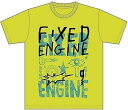 OLDCODEX（オルドコデックス） Tour 2016-2017 “FIXED ENGINE” OFFICIAL GOODS Tシャツ【ネオングリーン 】 (M)