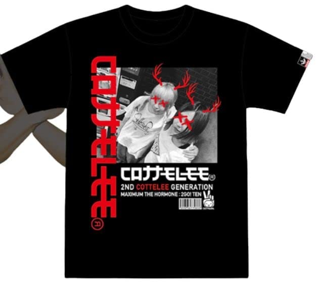 コロナナモレモモ(マキシマムザホルモン2号店) 公式グッズ COTTELEE × DEER Tシャツ 「XL」