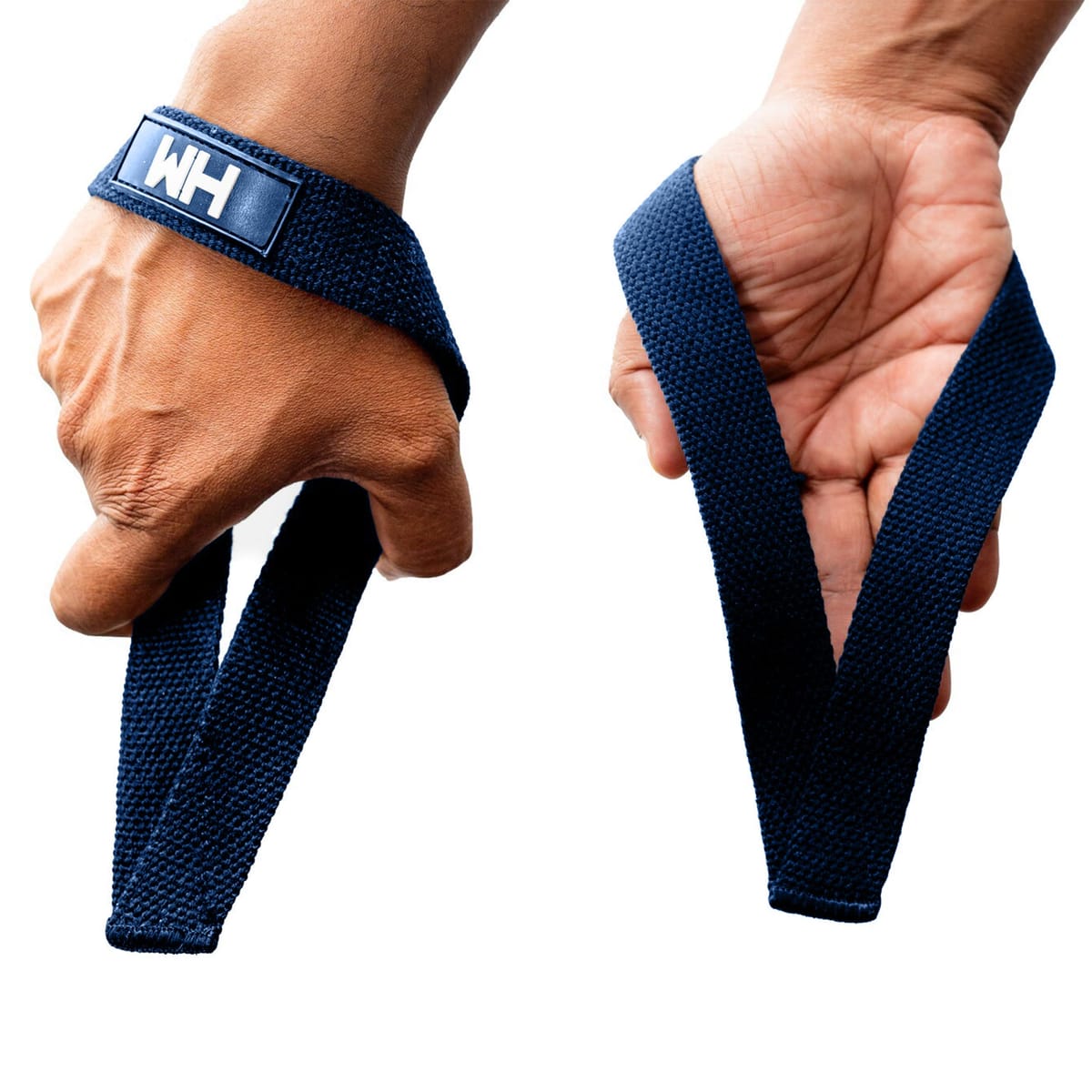 Weightlifting House ウェイトリフティング ハウスリストストラップ オリンピックウェイトリフティング スナッチ プル デッドリフト用 (ブルー)