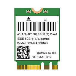 プラグ & プレイ ハッキントッシュ M.2 NGFF WLAN BCM94360NG 802.11ac Bluetooth 4.0 WiFiカード PC Catalina Mac OS用 ネイティブサポート macOS AirDrop Continui