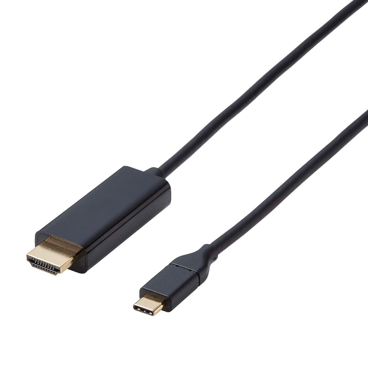 エレコム USB-C HDMI 変換 ケーブル 1.0m (USB C to HDMI) ブラック CAC-CHDMI10BK