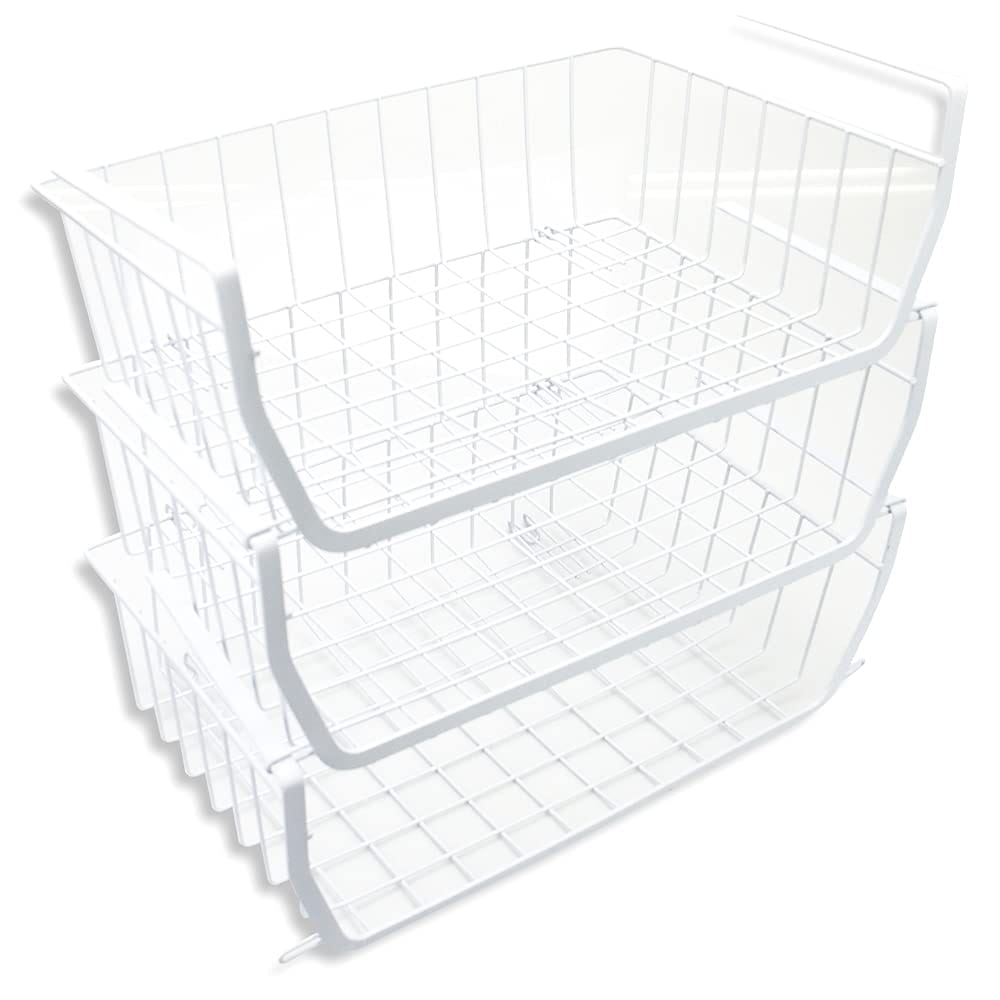 GREE 北欧スタイル 吊り下げ棚 3個セット ホワイト キッチン収納 戸棚下収納ラック 小物収納 耐荷重5kg 工具不要 キッチン収納ラック