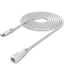 TUSITA Micro USB電源延長ケーブル (20フィート 6m) - オス-メス 延長コード Blink XT2 屋外屋内家庭用 リングスティックアップソーラーパネル Arlo Pro - セキュリティカメラアクセサリー (20フィート-ホワイト