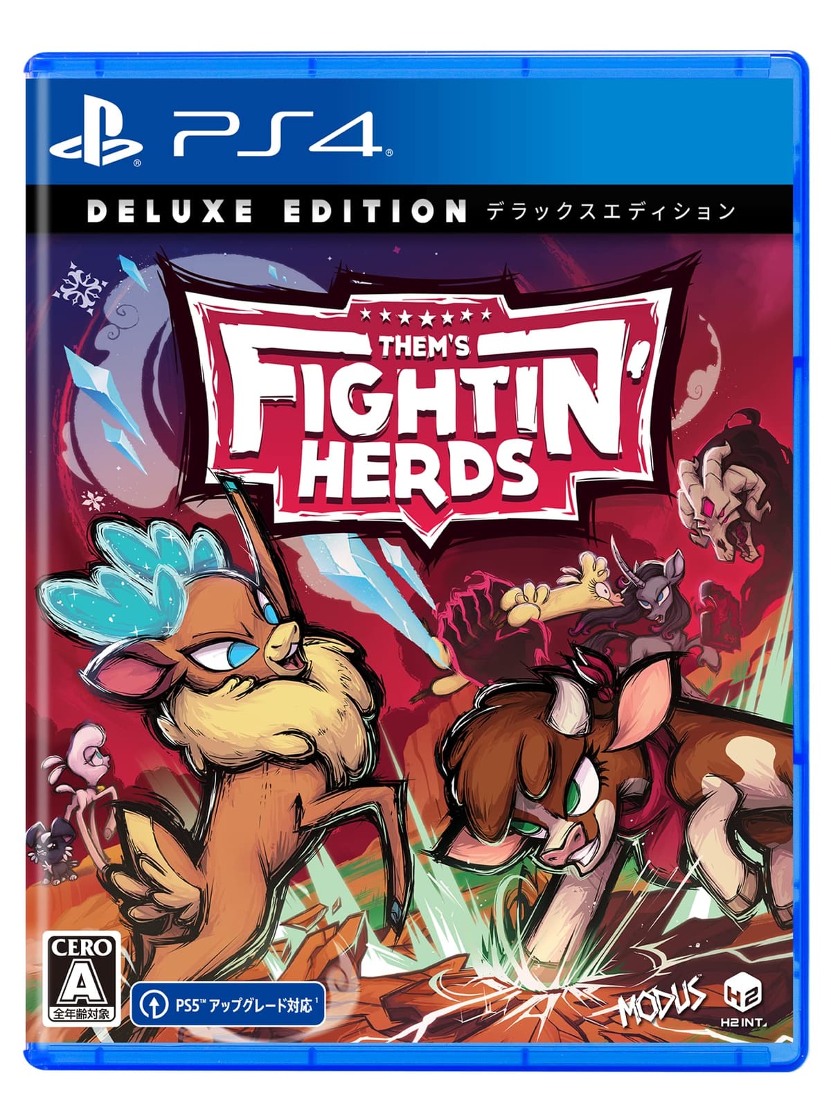 Them's Fightin' Herds: Deluxe Edition (ゼムズ ファイティン ハーズ デラックスエディション) -PS4 【特典】シーズン1パス※ゲーム内に実装(DLCプレイアブルキャラクター(4キャラクター)、追加パレットパック、