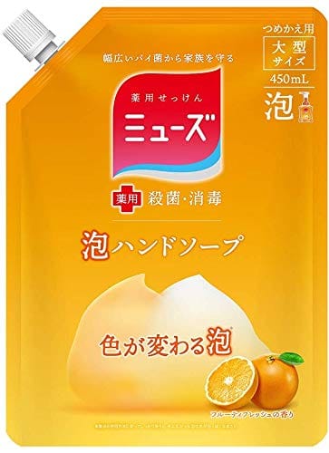 【3個セット】ミューズ 泡ハンドソープ フルーティフレッシュ 大型詰替450ml