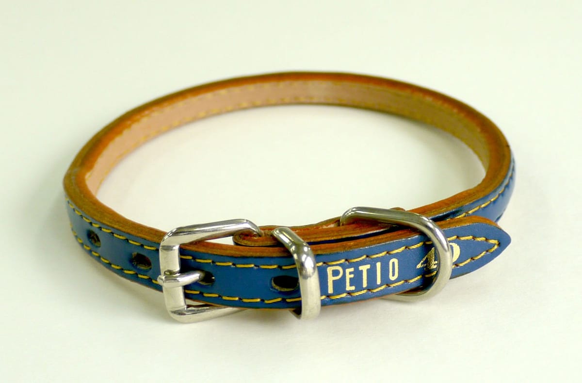 ペティオ (Petio) ニュー丸首輪 35mm ブルー