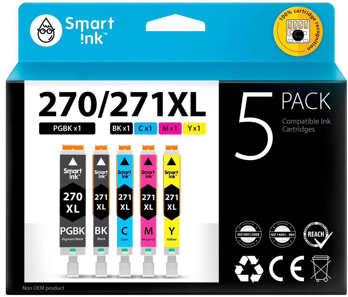 Smart Ink ߴ󥯥ȥå Canon PGI 270 XL CLI 271 XL PGI-270XL CLI-271XL 5ѥå(PGBK &BK/C/M/Y) PIXMA MG5720 MG5721 MG5722 MG6820 M