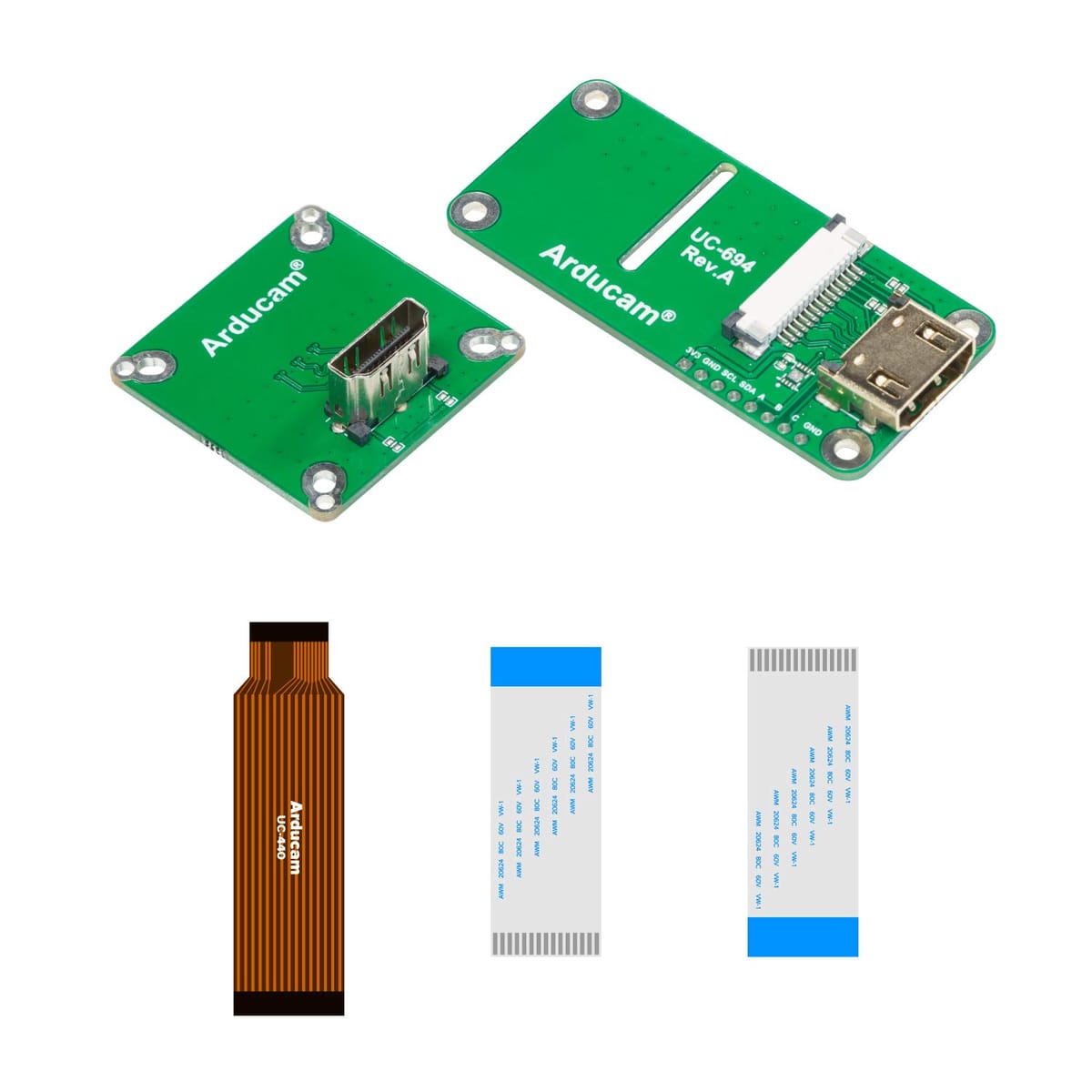 Arducam CSI - HDMIץܡ 12MP IMX477 Raspberry Pi HQ HDMI֥Ĺ⥸塼 15ԥ 60mm FPC֥դ