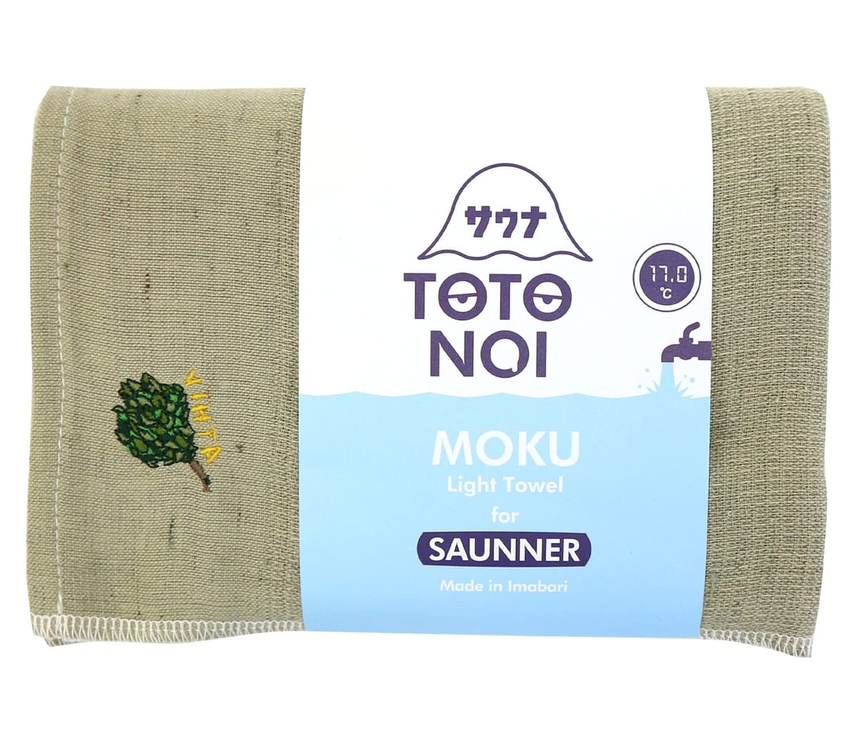 【コンテックス】 サウナMOKU ＜55248-043＞ バスタオル Lサイズ ヴィヒタ（カーキ）