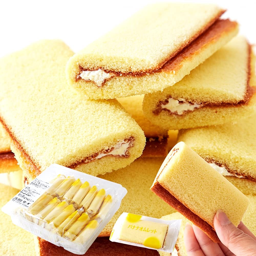 天然生活 バナナオムレット (17個) 個包装 洋菓子 スイーツ おやつ お徳用 バナナケーキのサムネイル