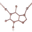 Clayton Jewelry Labs カフェイン分子ステンレススチールネックレス