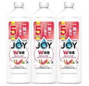 【3個セット】P&G ジョイ W除菌 食器用洗剤 贅沢グレープフルーツ 詰め替え 670mL × 3個