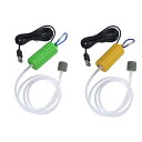 (Manaheart) USB ミニエアレーションポンプ 2個セット ブクブク エアーポンプ アクア 超静か アクアリウムエアーポンプ 接続 水槽面貼り付け型 吸盤 生物濾過 物理濾過 ろ過装置 ツイン ブラック S サイズ 対応水量 屋外ビオトープ グ