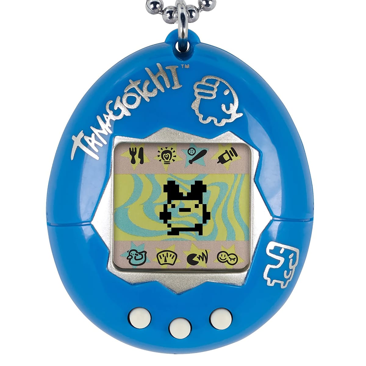 Tamagotchi Original (たまごっちオリジナル) 電子ゲーム - ブルーとシルバー (新ロゴ) [日本語ではない場合があります]