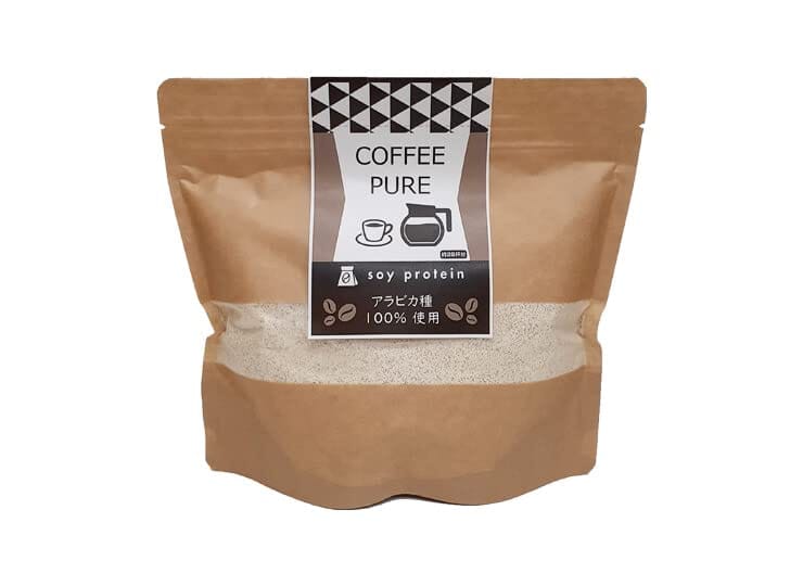 ピュアパートナー COFFEE PURE (珈琲ピュア) ソイプロテイン 人工甘味料不使用 500g プロテインパウダー 国内加工 プロテイン コーヒーピュア