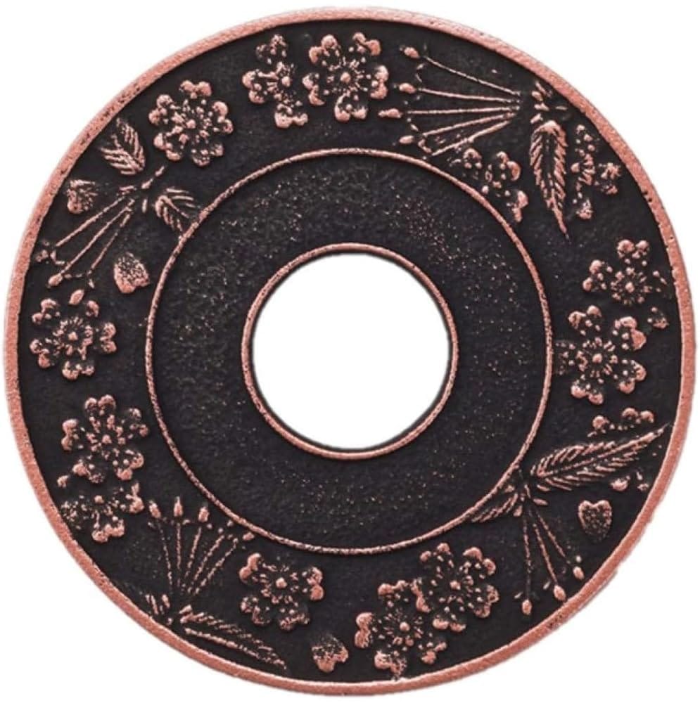 岩鋳(Iwachu) 釜敷 丸サクラ 大 銅/黒 17204 南部鉄器