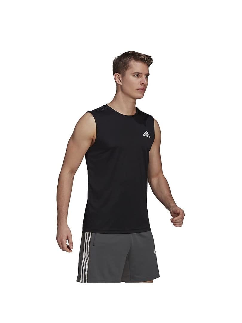 adidas ノースリーブ TシャツD2M 3ストライプス タンクトップメンズ