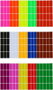 Royal Green 四角型 ラベルシール 名前シール 宛名シール カラーラベル 15シート 300枚分 4 × 1.9 引っ越し タグ 手帳シール (15色) [15色] [300]