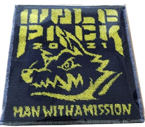 MAN WITH A MISSION(マンウィズアミッション)ウルフパック タオルハンカチ