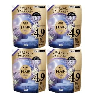 ハミングフレア ラベンダー&ジャスミンの香り つめかえ大容量1,700ml×4個 【ケース販売】