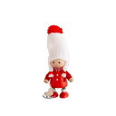 NORDIKA nisse ノルディカ ニッセ クリスマス 木製人形 (スケート靴を持った赤いコートの女の子/NRD120591)