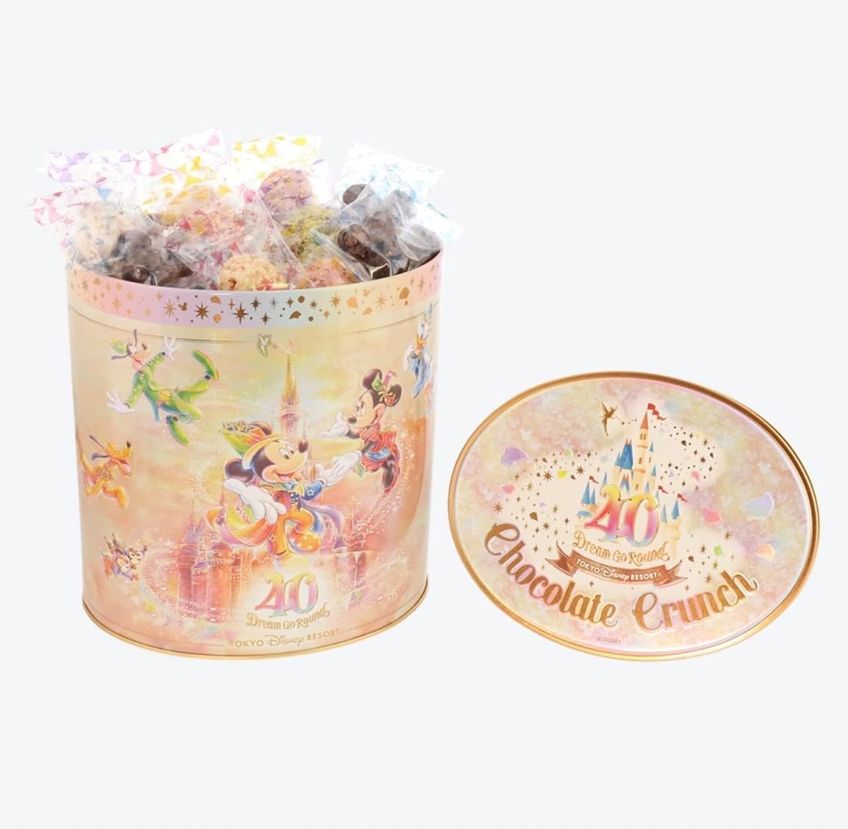 ミッキー＆フレンズ チョコレートクランチ 『東京ディズニーリゾート40周年ドリームゴーラウンド』【東京ディズニーリゾート限定】 記念グッズ40th お菓子 ディズニー グッズ お土産 プレゼントのサムネイル