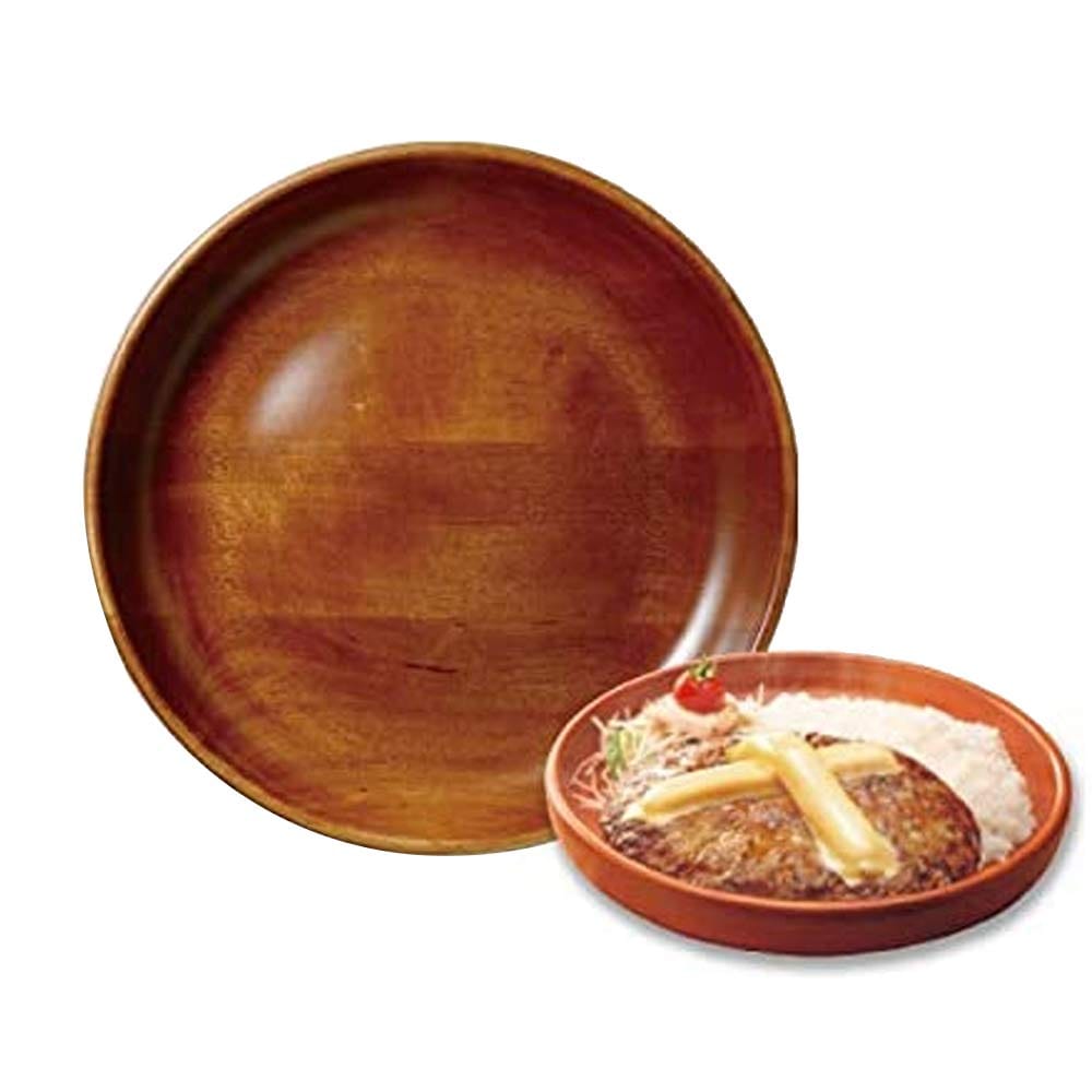 VANILLA びっくりドンキー ディッシュ皿 直径約27cm 2枚セット 木皿 うちごはんのサムネイル