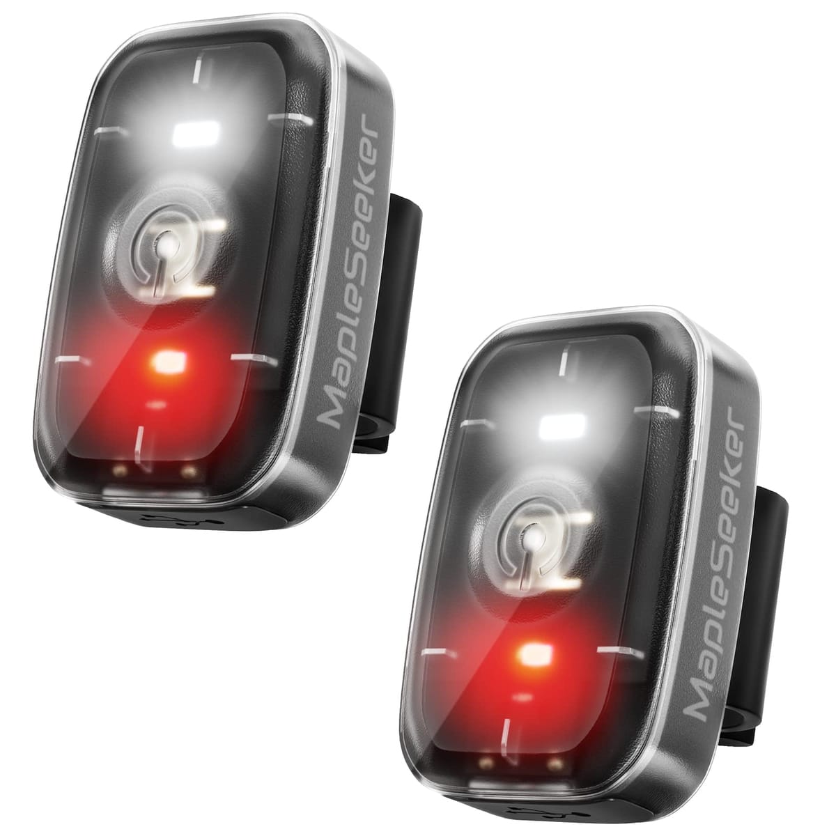 LED安全ライト クリップオン ストロボ/ランニングライト ランナー用 自転車のテールライト 5つの照明モ..