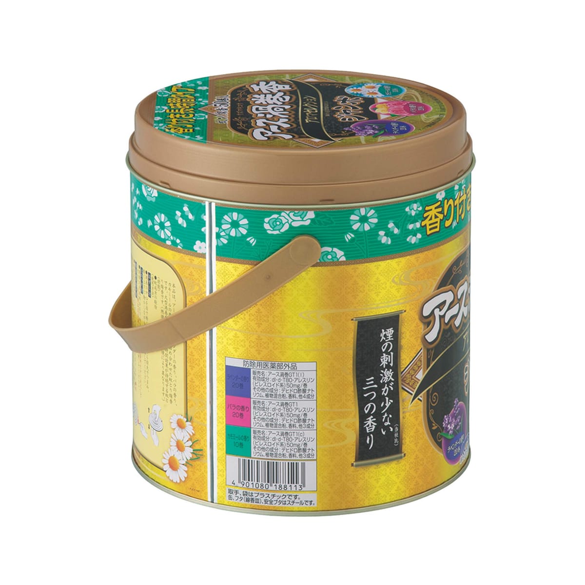 アース渦巻香 蚊取り線香 アロマセレクション [12時間長持ち ジャンボ50巻缶入]