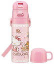 スケーター(Skater) 子供用 ステンレス 水筒 2way 直飲み 470ml コップ飲み 430ml ハローキティ お菓子 子供に優しい軽量タイプ 女の子...