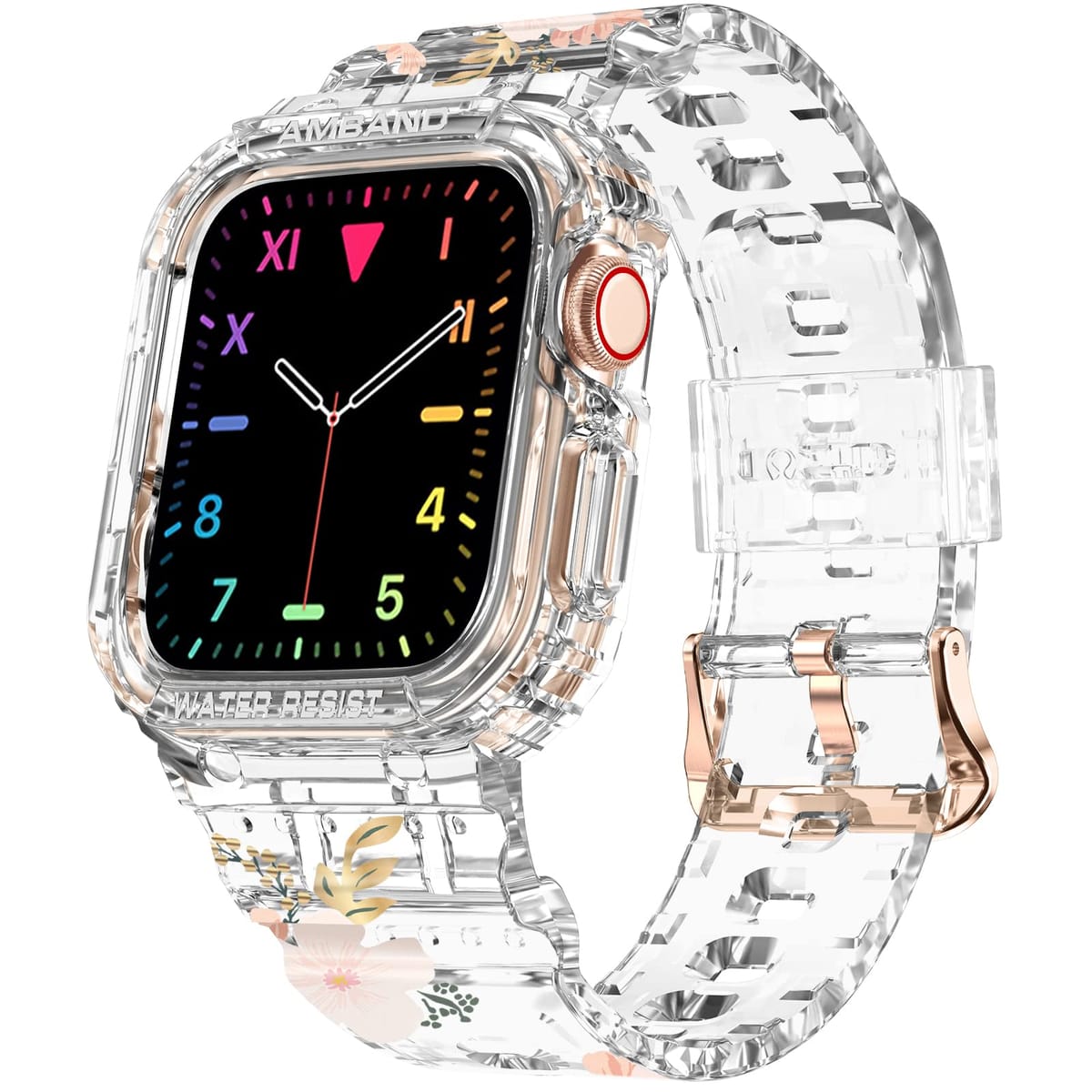 &#128142; [クリスタルクリアな透明度]: 超クリアな素材で作られているバンド付きamBandケースは、Apple Watchの崇高な美しさを賞賛することができます。 透明なデザインは、どんな服装やジュエリーにもマッチし、さらにファッショナブルに見せます!&#128293;[ファッショナブルに保護]: amBandケースバンドコンボは、Apple Watchにスタイリッシュなタッチを加え、落下や衝撃からミリタリーグレードの保護を提供します。 時計の安全性を犠牲にすることなく、スタイルを切り替えることができます。TCED[隆起したエッジスクリーン保護]: 1.2mmの隆起したエッジが特徴のamBandケースは、高品質の素材で作られており、Apple Watchの画面を硬い表面から保護し、衝撃や傷による損傷を防ぎます。&#127775;[精密設計]: 当社のamBandケースは正確にカットされており、Apple Watch Series 9、8、7、6、SE、5、4、3 (41mm、40mm、38mmのサイズ) に完璧にフィットします。 かさばることなくぴったりとフィットし、洗練されたスタイリッシュな外観を維持しながら、完全な保護を提供します。&#127873;[素晴らしいギフトアイデア]: 完璧なギフトをお探しですか? 当社のApple Watchケースは、ファッショナブルな外観を維持しながらデバイスを保護したい方への実用的でありながらスタイリッシュなギフトアイデアです。 この思いやりのあるプレゼントで、彼らの安全性とファッションセンスを気にかけていることを示しましょう。 amBand Apple Watch用クリアバンド 38mm 40mm 41mm ケース付き レディース キュート ガールズ クリスタル 耐久性 スポーツ 透明 保護 iWatch Series 9/8/7/6/5/4/3/2/1 SE用、ワイルドフラワー
